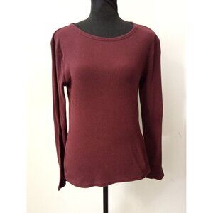 Old Navy Women's Burgundy Long Sleeve Shirt Size Large